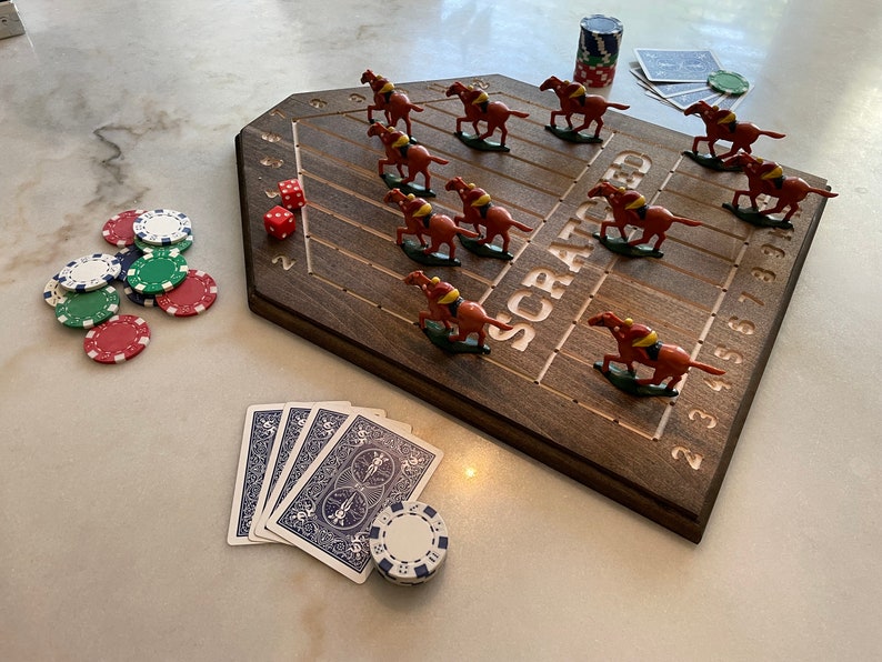 Custom Wooden Horse Race Game Etsy