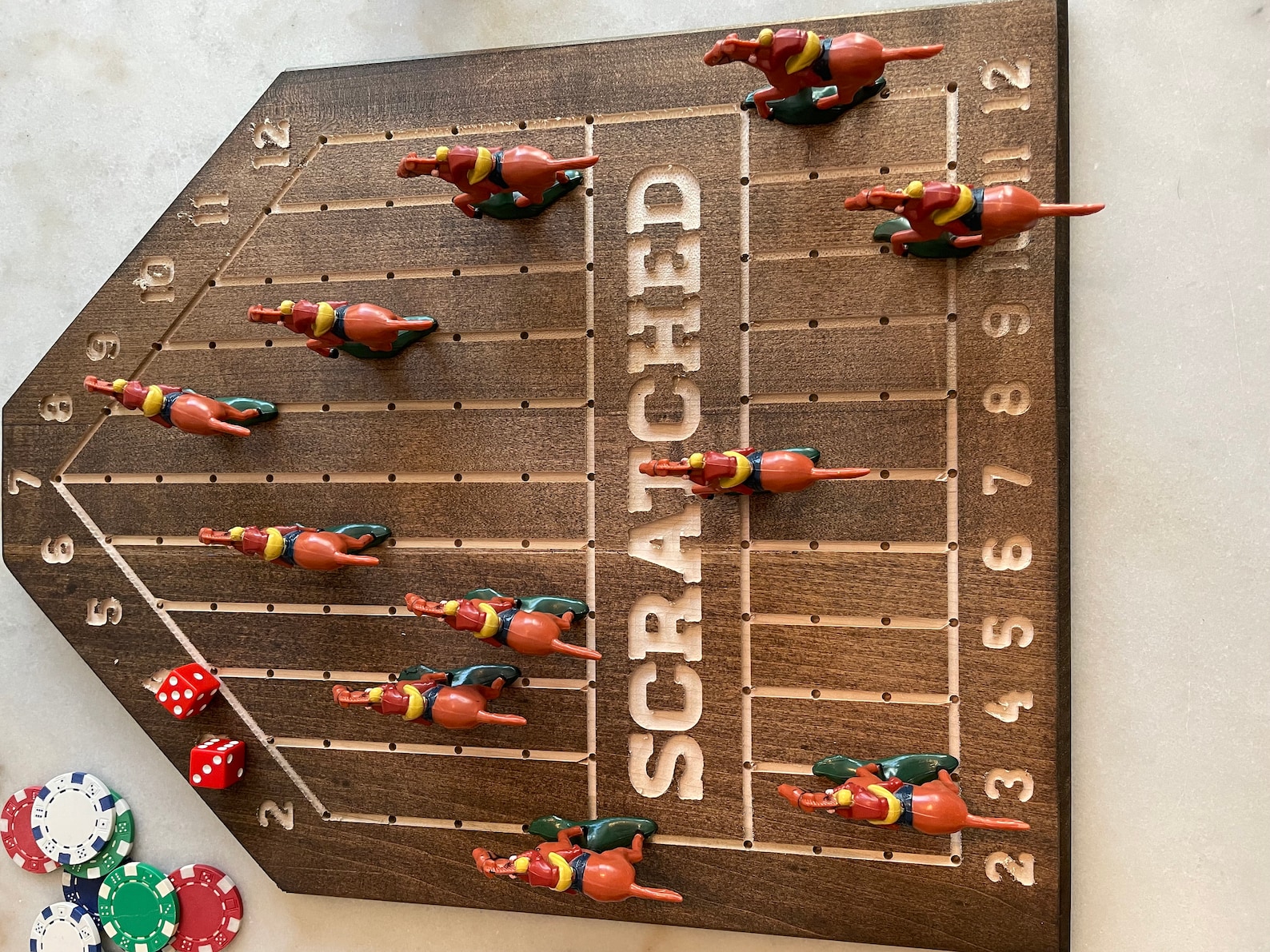 Custom Wooden Horse Race Game Etsy