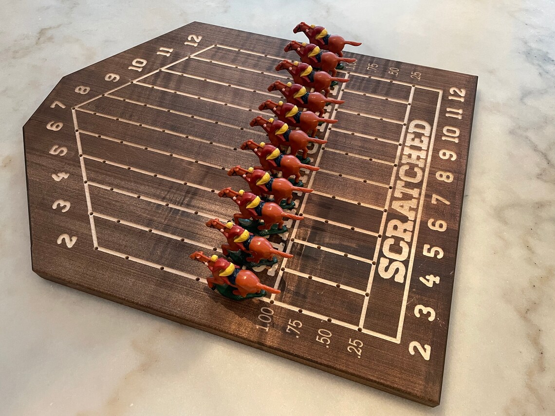 Custom Wooden Horse Race Game Etsy