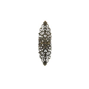 Filigraan statement ring, gotisch sieraad cadeau voor haar, brede ringen "R-09" gotisch horror cadeau, gotisch vampier sieraad Halloween afbeelding 12