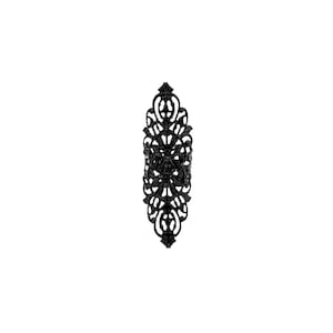 Filigraan statement ring, gotisch sieraad cadeau voor haar, brede ringen "R-09" gotisch horror cadeau, gotisch vampier sieraad Halloween afbeelding 11