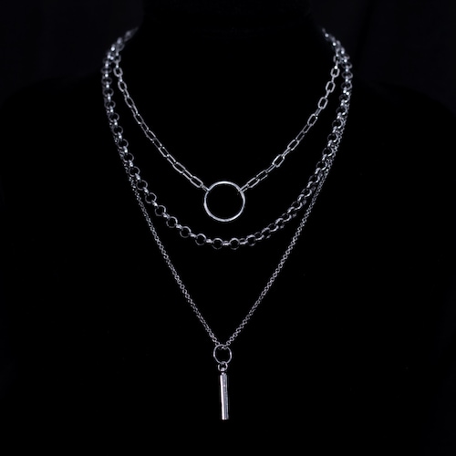 Collier chaîne en argent «Meet Me», collier multi-brins Punk épais ras du cou, chaîne Grunge, bijoux cadeau pour petite amie gothique