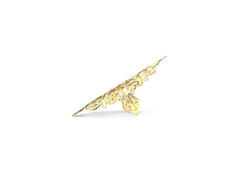 Filigraan statement ring, gotisch sieraad cadeau voor haar, brede ringen "R-09" gotisch horror cadeau, gotisch vampier sieraad Halloween afbeelding 15