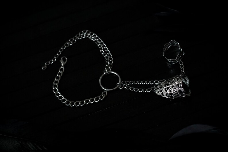 Fairy Bracelet Ring Bracelet Punk Jewelry Ring Chain Bracelet Gilavar Hand Chain