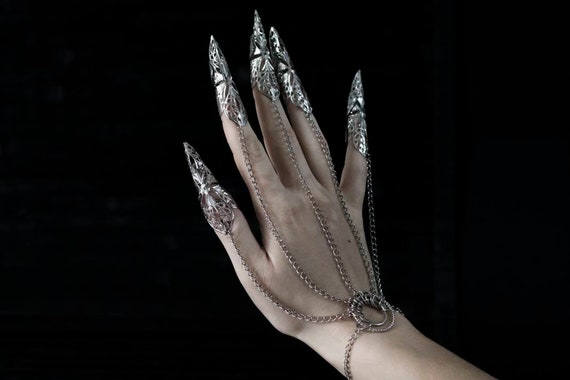 Buy Chicque Punk Hand Chain Layered Finger Ring Claw Hand Bracelet Wedding  Party Hand Jewelry for Women and Girls Gold at Amazonin
