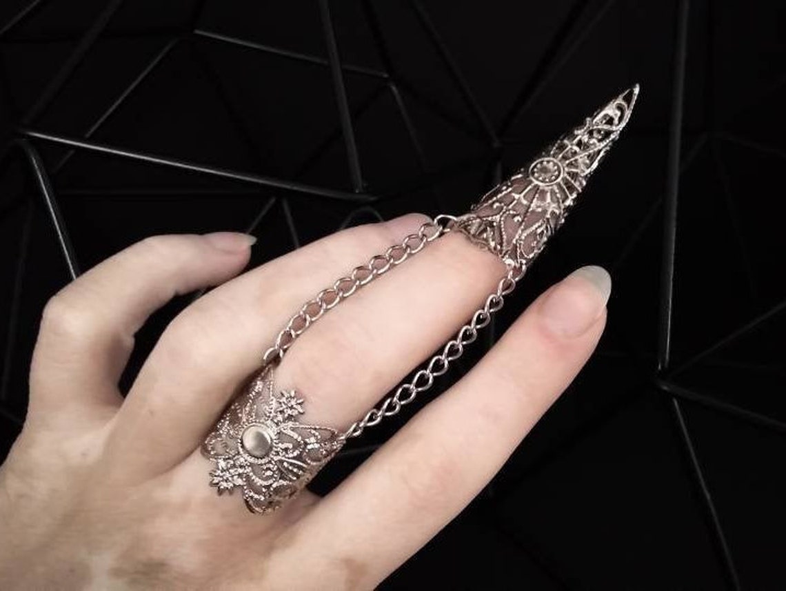 Goth Ring Set X1 Ring Metal Claw 