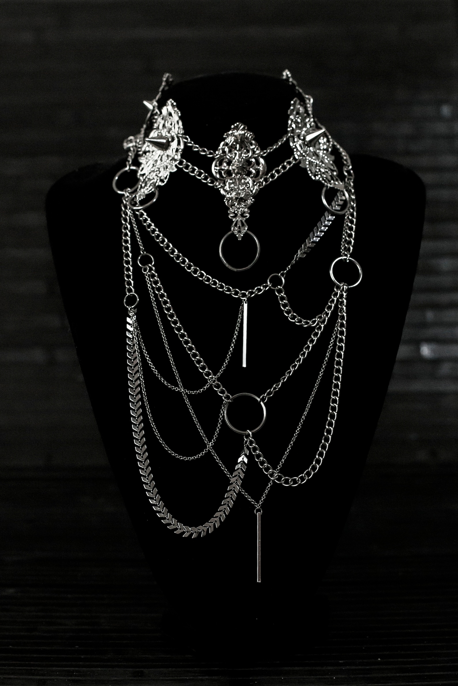 Multi Layer Necklace bohm Gothic Gift for Her Etsy