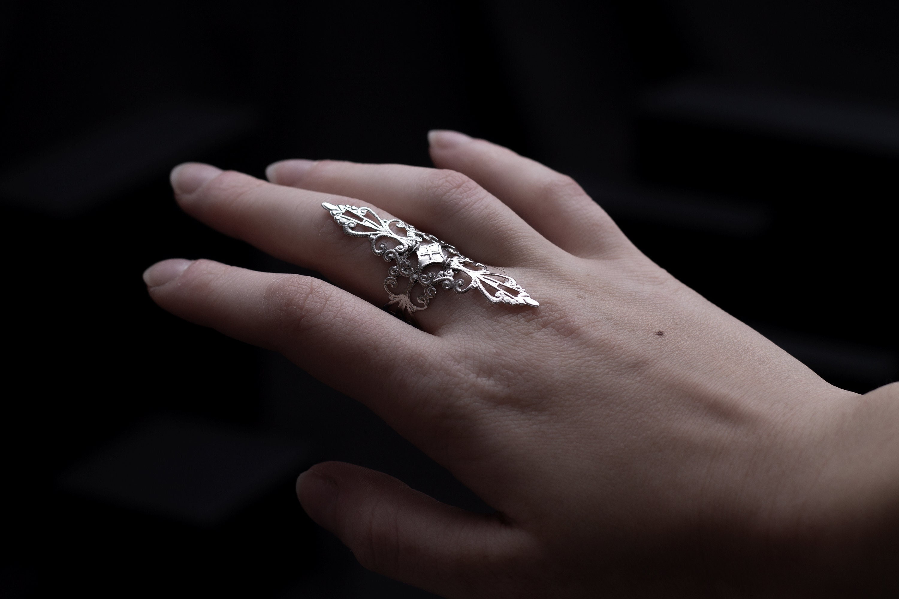 Gift for her Gothic Ring "R-10" Vampire Jewelry Goth Girl Gifts Witchy Jewelry Dark Jewels Gothic