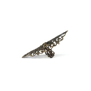 Filigraan statement ring, gotisch sieraad cadeau voor haar, brede ringen "R-09" gotisch horror cadeau, gotisch vampier sieraad Halloween afbeelding 17