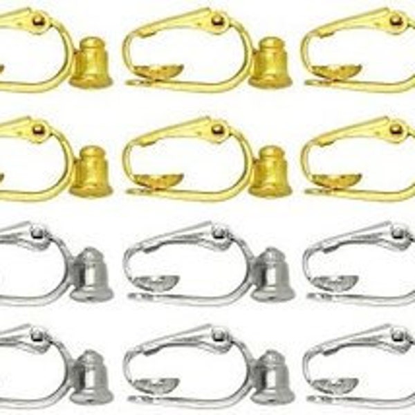 Clip On Earring Converter Kit. Turn Any Post Into A Clip On Earring! 6 Pack.