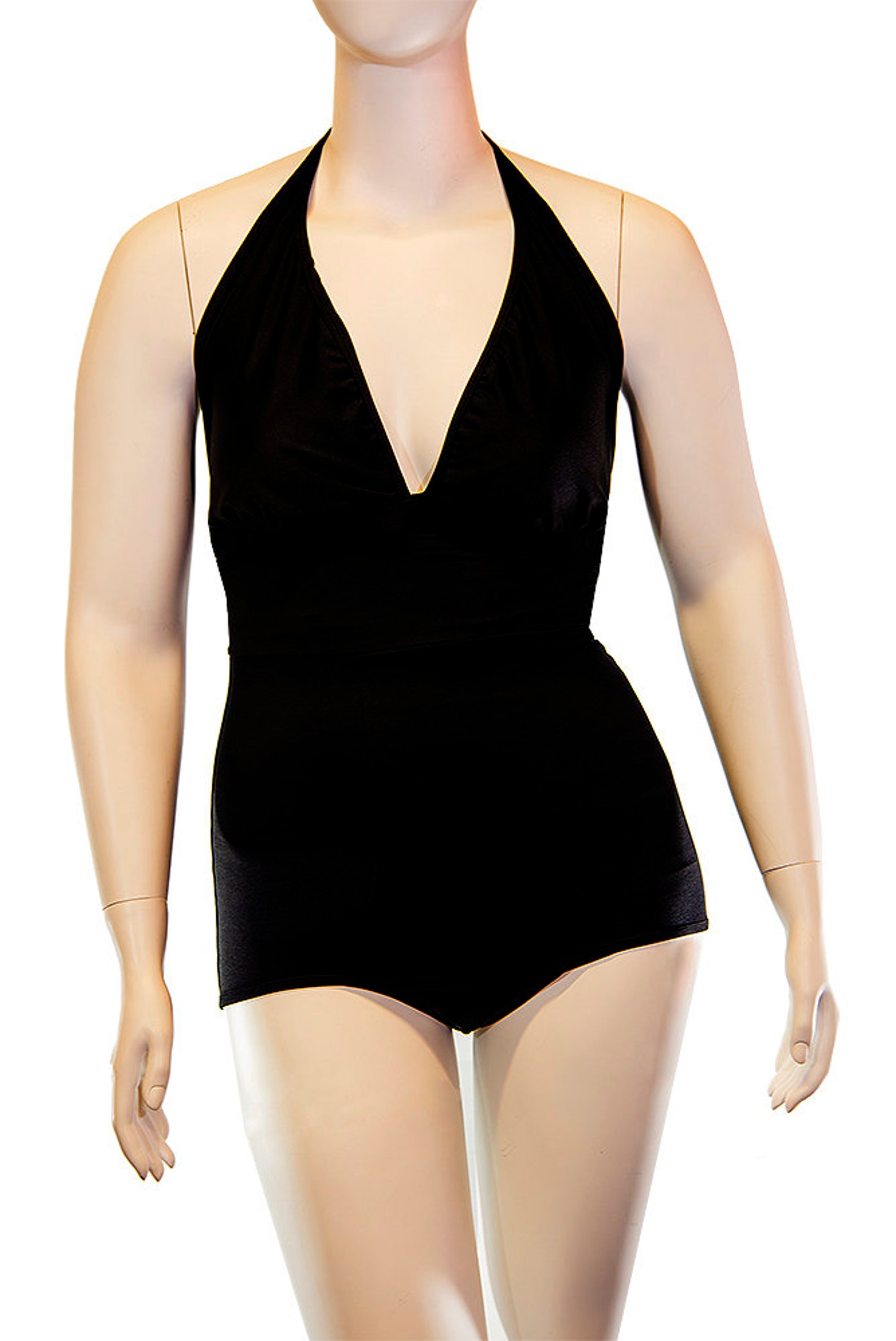 Transgender Swim Suit MTF Crossdressing. Black High Waist Etsy