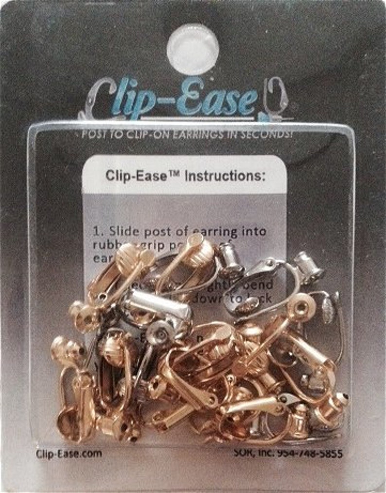 Clip on Earring Converter Kit. Turn Any Post Into A Clip on Earring 4