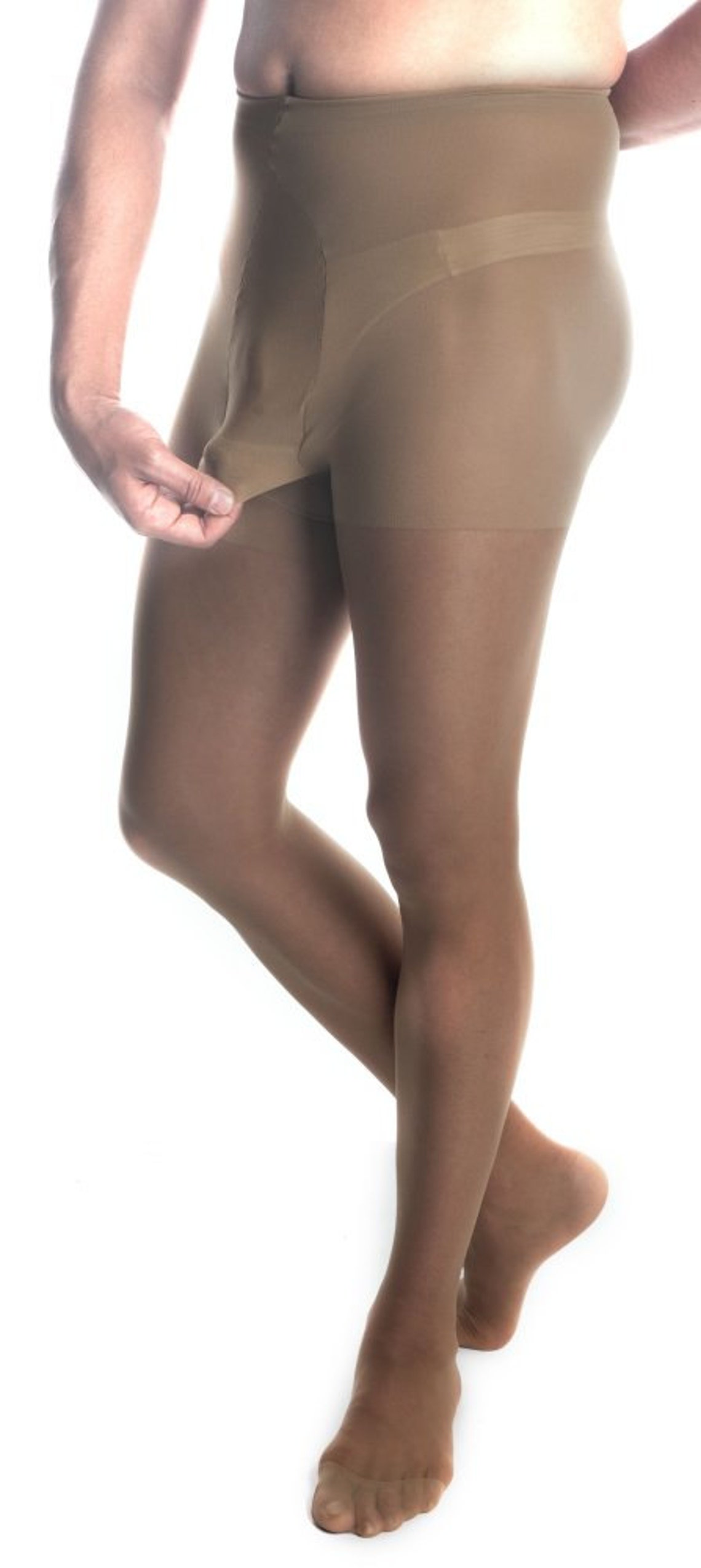 Mantyhose panty voor mannen met Control Top And Fly Etsy