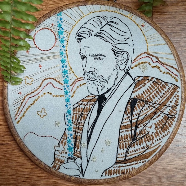 Obi-Wan Embroidery Pattern