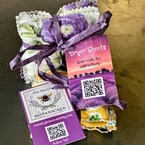 Lavender Dryer Sachets - Organic Laundry Fragrance