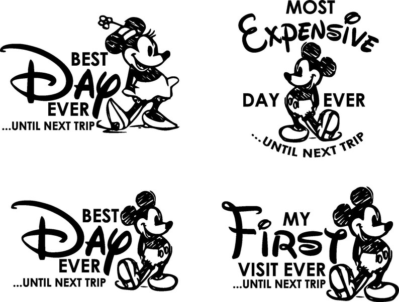 Disney T-Shirt Bundle SVG-Datei | Etsy