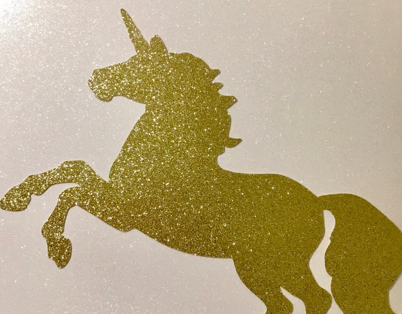 Unicorn Die Cut Gold Glitter Unicorn Large Unicorn Die Cut Etsy UK