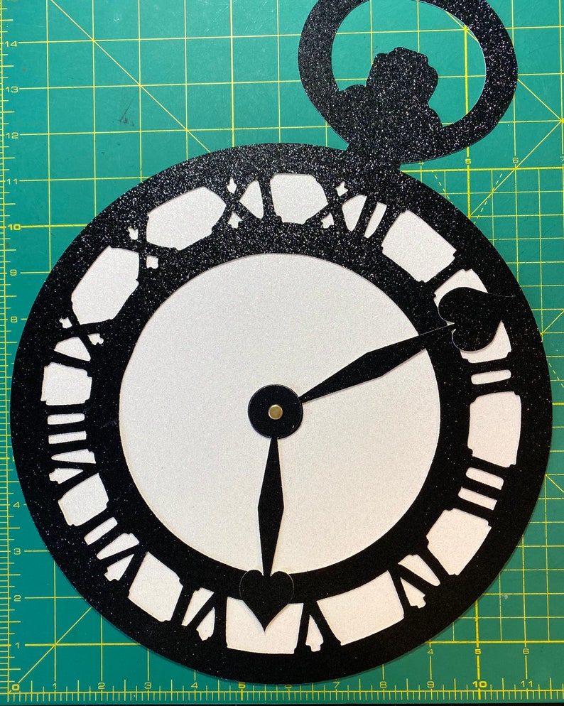 Alice In Wonderland inspired Party Decorations Old Watch Die Cut Alice In Wonderland inspired Party Supplies 16X11.75Watch Cut Out image 6