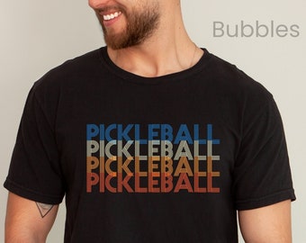 Unisex Retro Pickleball Graphic T-shirt, Gift for Pickleball Player, Pickleball Lover Tee, Pickleball Shirt, Pickleball Gifts, Comfort Color