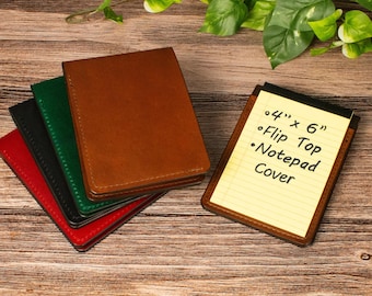 Copertina per blocco note in pelle 4 x 6