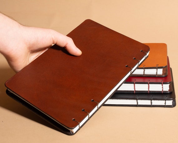 Lay Flat Sketchbook With Hand Sewn Binding Coptic Bound 