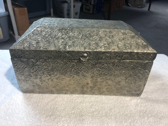 Stunningly elegant Pewter over wood hand made and