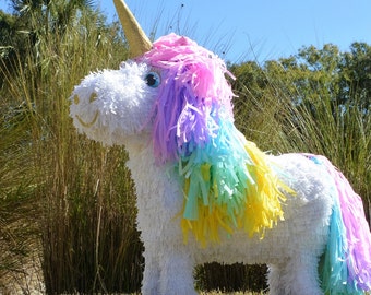 Unicorn Pinata Unicorn Straight Hair Custom