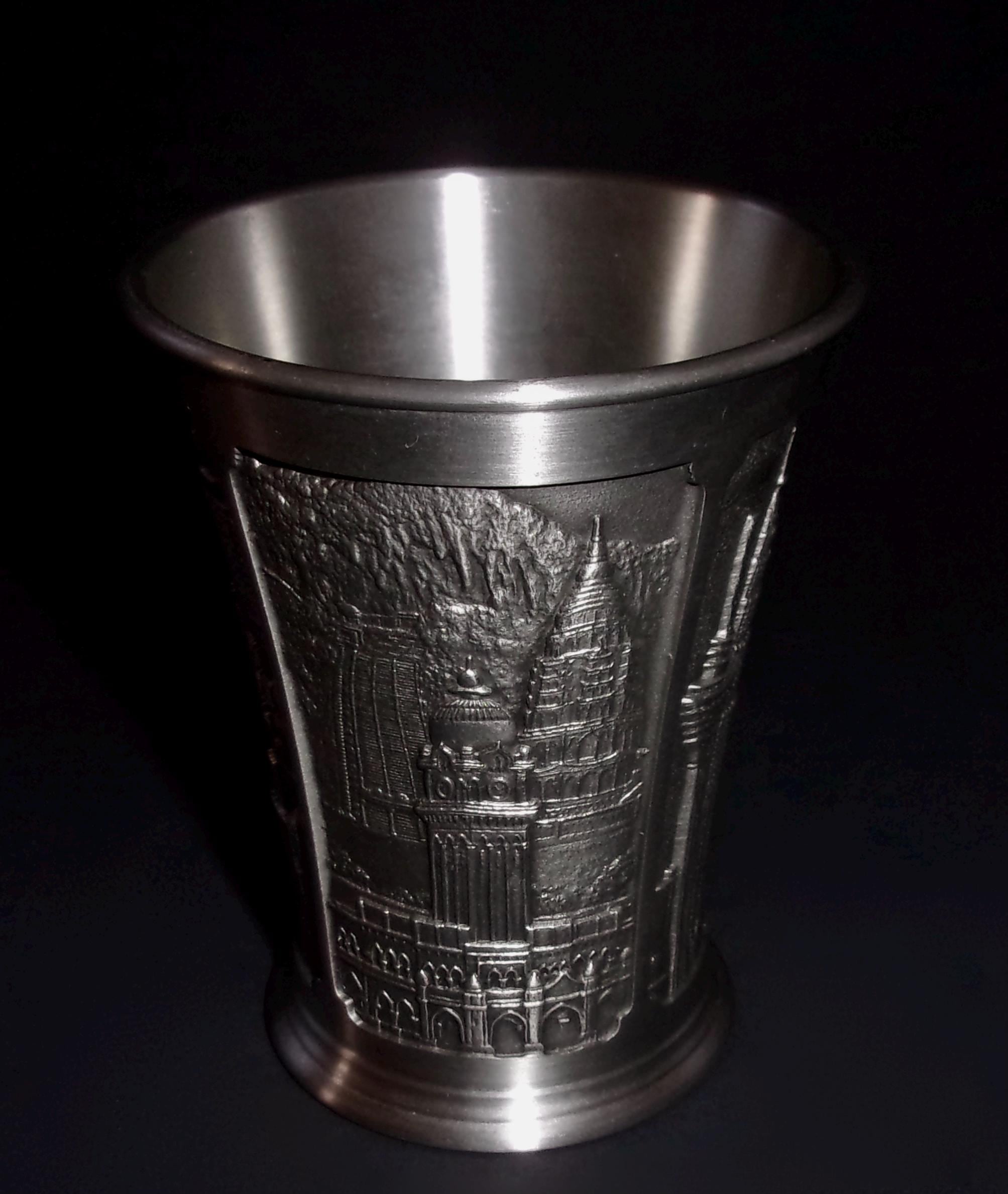 ROYAL SELANGOR PEWTER Vintage Tumbler Souvenir Singapore Malaysia