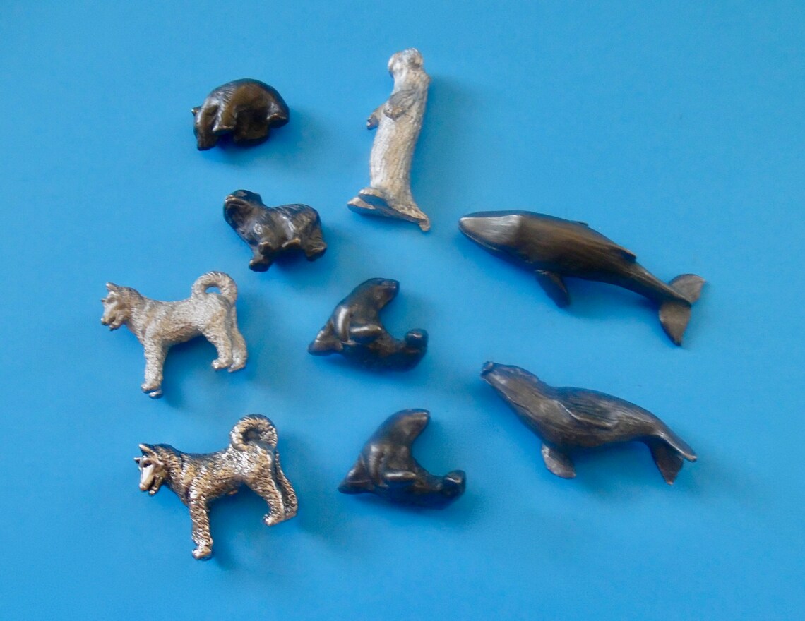 ASSORTED PEWTER FIGURINES Miniature Lot of 9 2 Bonus Etsy