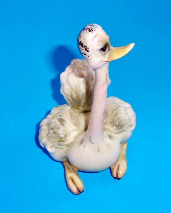 JOSEF ORIGINALS OSTRICH Ceramic Figurine Japan Long Necked JOSEF ORIGINALS OSTRICH Ceramic Figurine Japan Long Necked