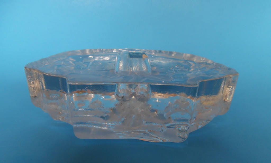 CRYSTAL VASE CANDLE Holder Original Walther Glas Glass Made West