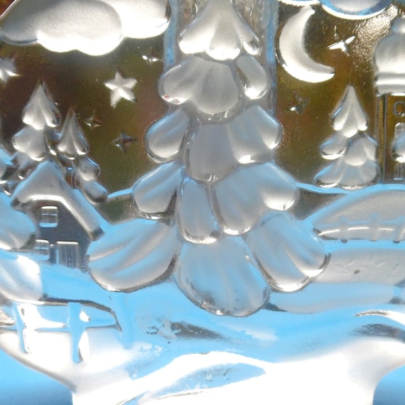 CRYSTAL VASE CANDLE Holder Original Walther Glas Glass Made West