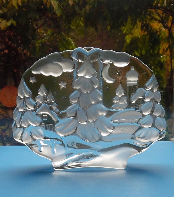 CRYSTAL VASE CANDLE Holder Original Walther Glas Glass Made