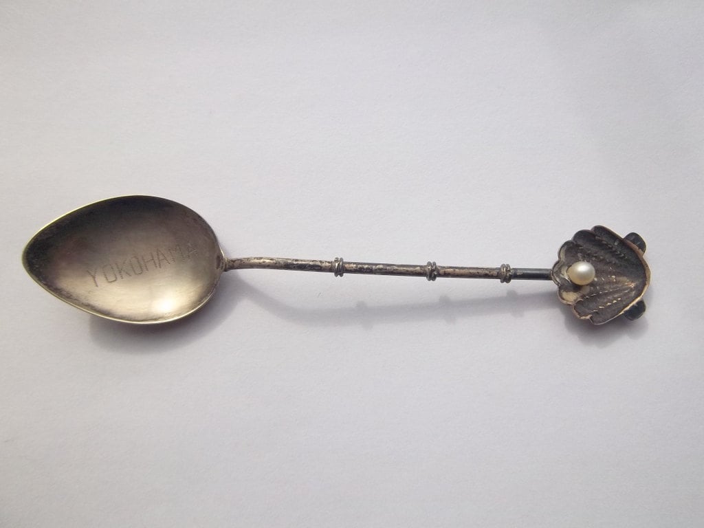 ANTIQUE STERLING SPOONS Yokohama Japan Mexico Italy Aztec