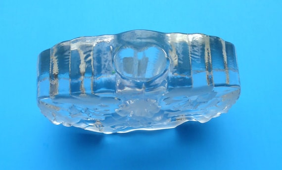 CRYSTAL VASE CANDLE Holder Original Walther Glas Glass Made West