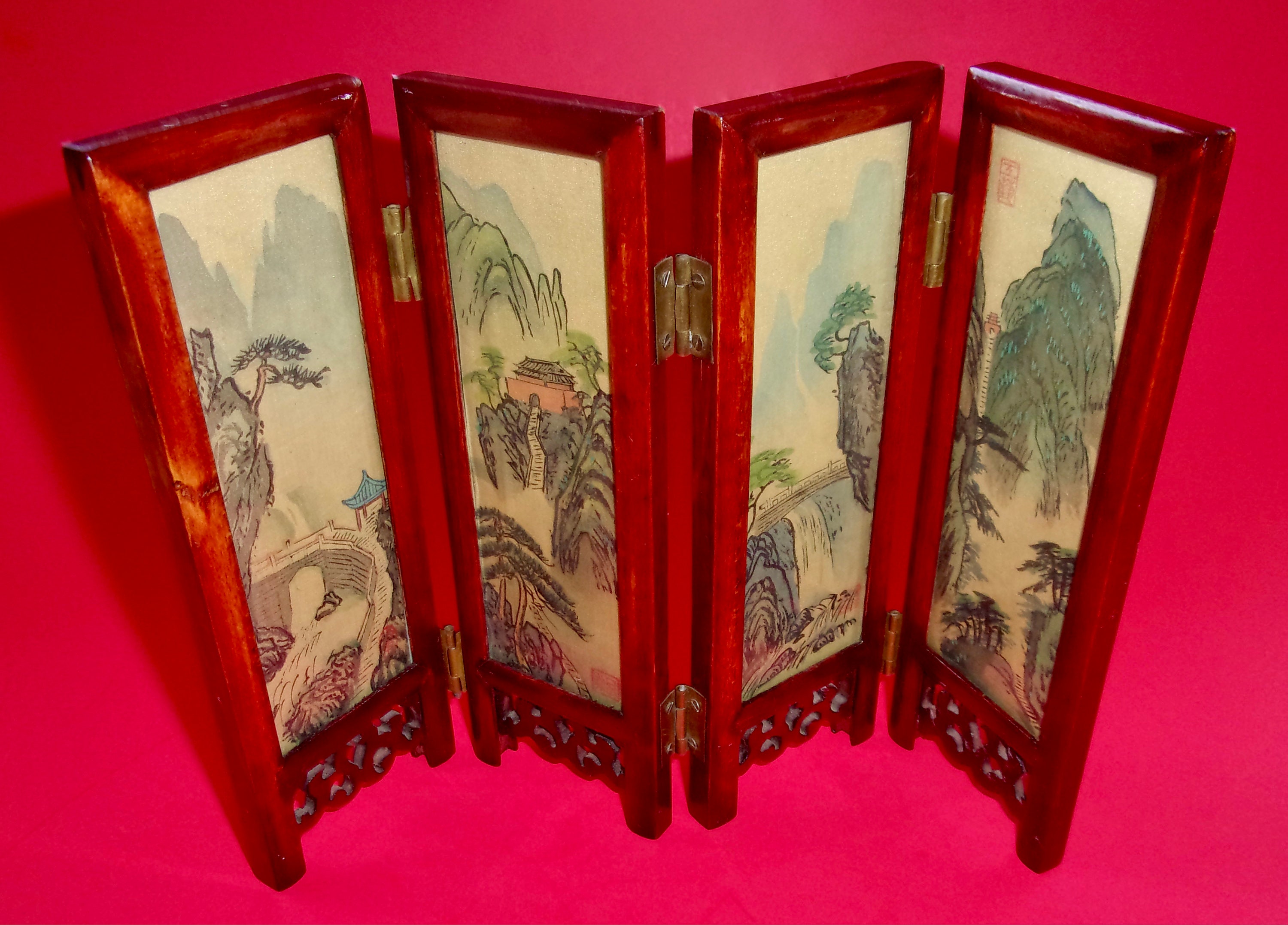 6 Panel Chinese Screen - Etsy
