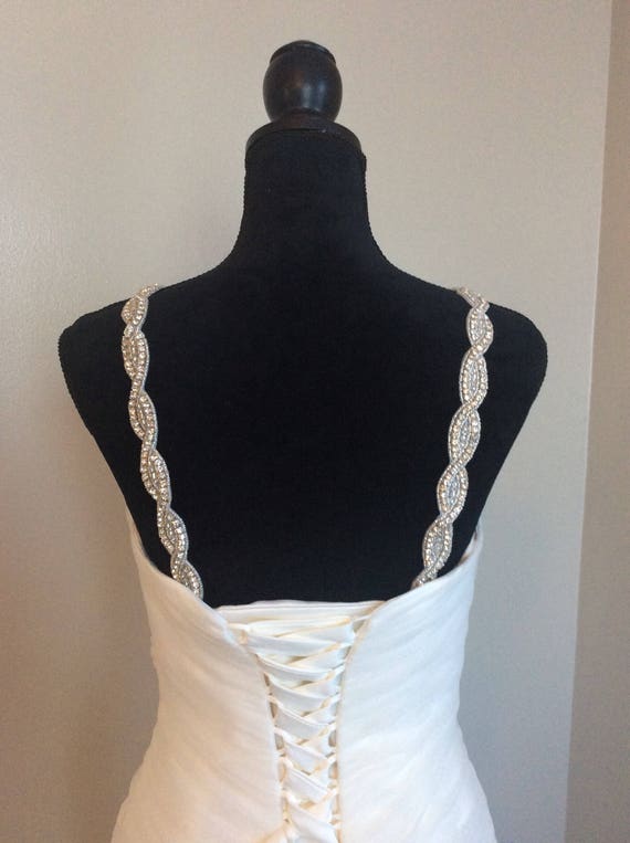 Wedding Dress Straps Crystal Strap Crystal Straps For Dress Etsy