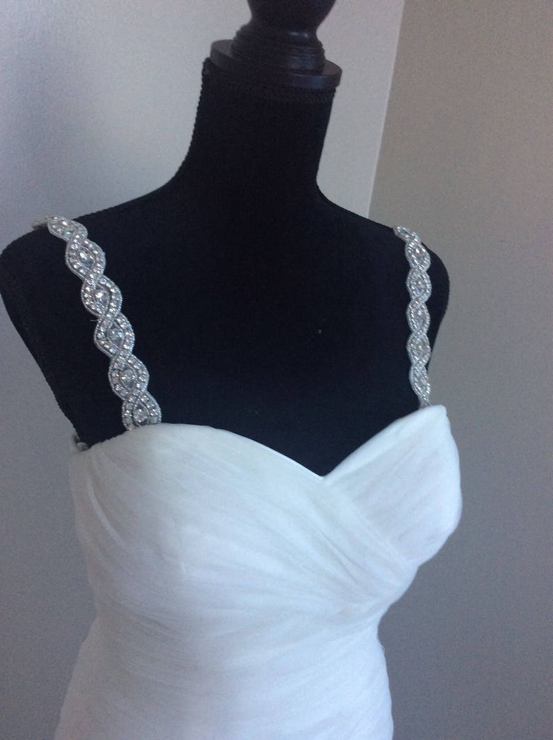Wedding Dress Straps Crystal Strap Crystal Straps For Dress Etsy