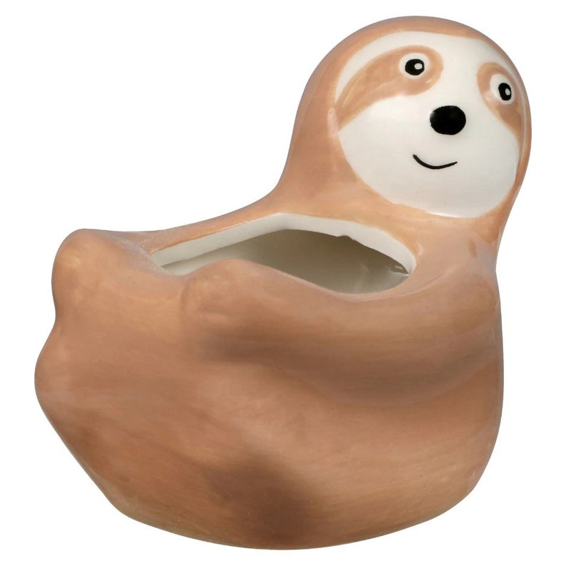 Ceramic Mini Planter For Succulent Bonsai Air Plant Animal Shape Home Garden Decor plant flower Pot container gardening Sloth Ra Narwhals