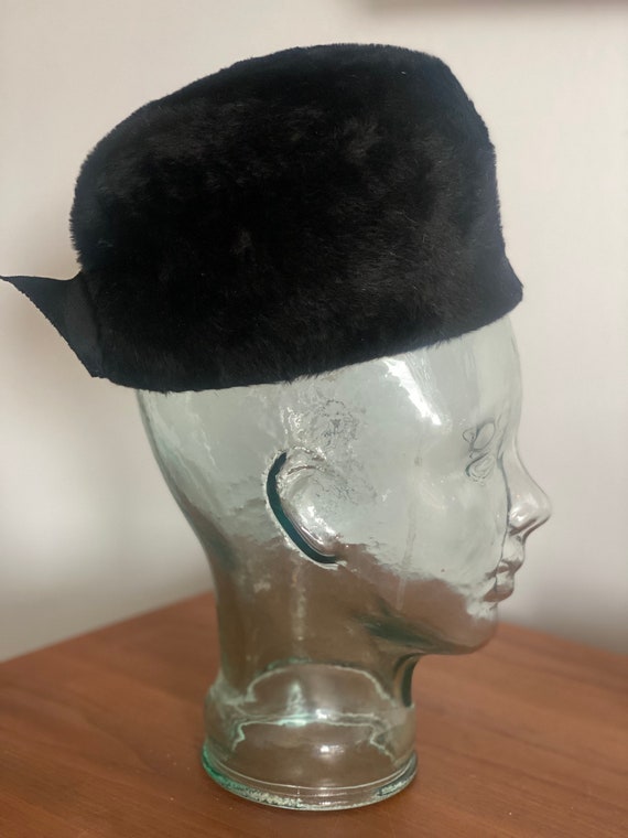 Furry Black 60’s Hat