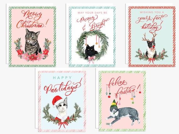 Perfect Christmas Card, Cat - 8 X 6 Inches - Piccadilly Greetings: Greeting Cards - View #10