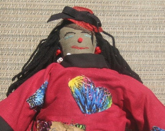 American Made Clown Rag Doll