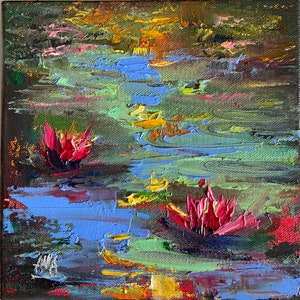 印象派 水面と睡蓮 A 227×158 絵画 Hisako 通販 15788911