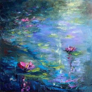 Magic Spilled in Nature. Impressionism. Original Oil Painting on Canvas 50cm x50cm