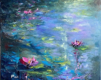 Magic Spilled in Nature. Impressionism. Original Oil Painting on Canvas 50cm x50cm