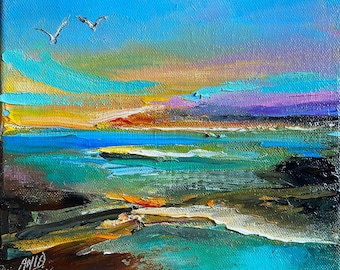 Nature’s Alchemy. Oil Painting. Canvas. Seascape. Contemporary art.