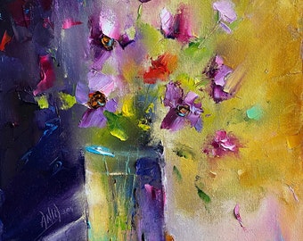 Spring Energy. Stretched canvas. Oil painting. 16in x12in.