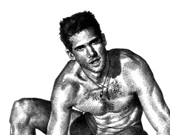 Nude Surfer Poster - Etsy