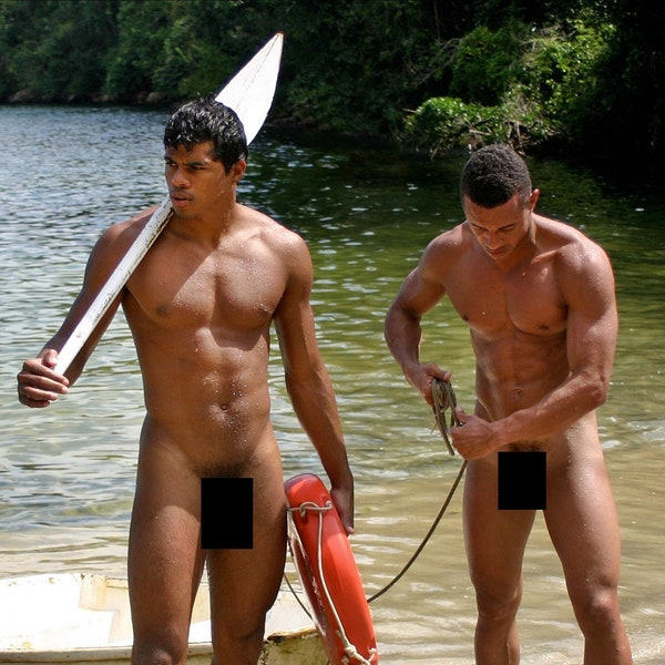 O Barquinho, photo, Brazilian male nudes, Black male nudes, gay art, male art, male nude, homoerotica, gay interest, naked man (Mature)
