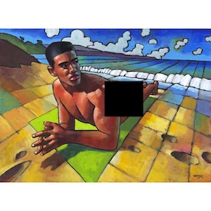 Beach Game, poster, nonfrontal, beach, manuel, dominican, hispanic, latin, caribbeanMature)